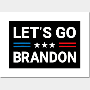 Lets Go Brandon US Flag Posters and Art